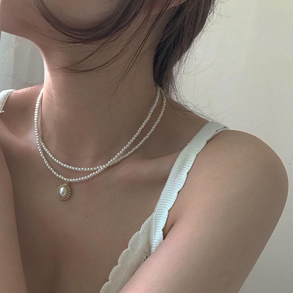 Pearl Elegant Vintage Double Layers Clavicle Chain Fashion Accessories Jewelry Necklaces Pendants
Pearl Elegant Vintage Double Layers Clavicle Chain Fashion Accessories Jewelry Necklaces Pendants