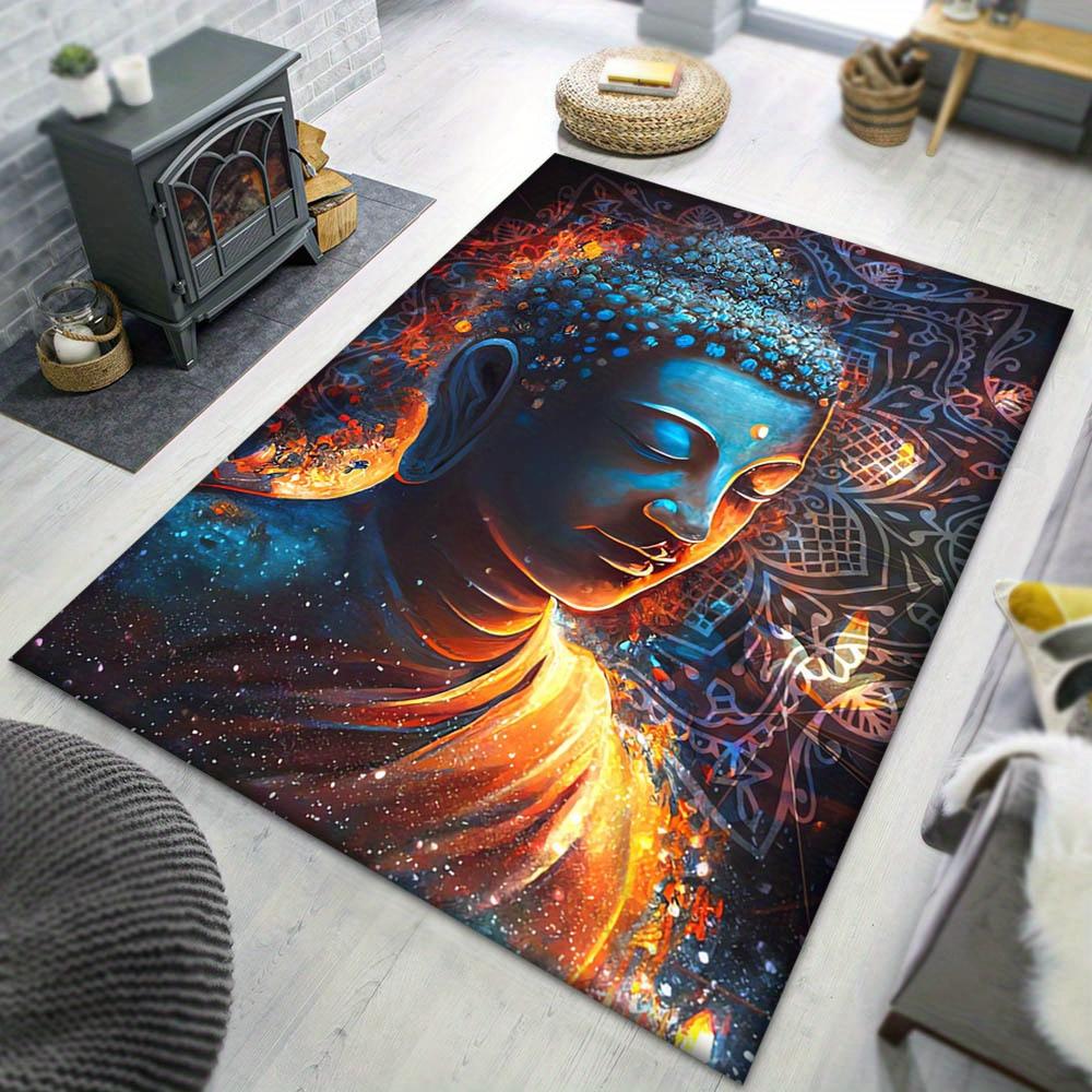 1pc Buddha and Mandala Flowers Pattern Carpet, Area Rug For Living Room Bedroom Room Bed Chair Laundry Entryway Corridor Yard Non-slip Outdo 60cm by 90cm
1pc Buddha and Mandala Flowers Pattern Carpet, Area Rug For Living Room Bedroom Room Bed Chair Laundry Entryway Corridor Yard Non-slip Outdo 60cm by 90cm