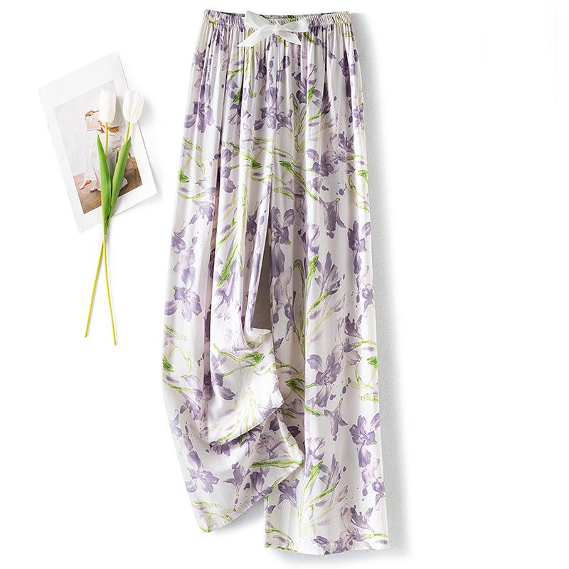 Women s Cotton-Silk Wide-Leg Pajama Pants: Lightweight, Breathable, Nine-point Length, Suitable for Spring, Summer, Fall, or Lounging At Home. One Size
Women s Cotton-Silk Wide-Leg Pajama Pants: Lightweight, Breathable, Nine-point Length, Suitable for Spring, Summer, Fall, or Lounging At Home. One Size