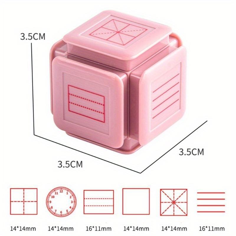 Kids Educational Six-Side Seal Clock Stamp Teaching Aids Toy Pinyin Revised Learning Recognition School Early Education Seals Pink
Kids Educational Six-Side Seal Clock Stamp Teaching Aids Toy Pinyin Revised Learning Recognition School Early Education Seals Pink