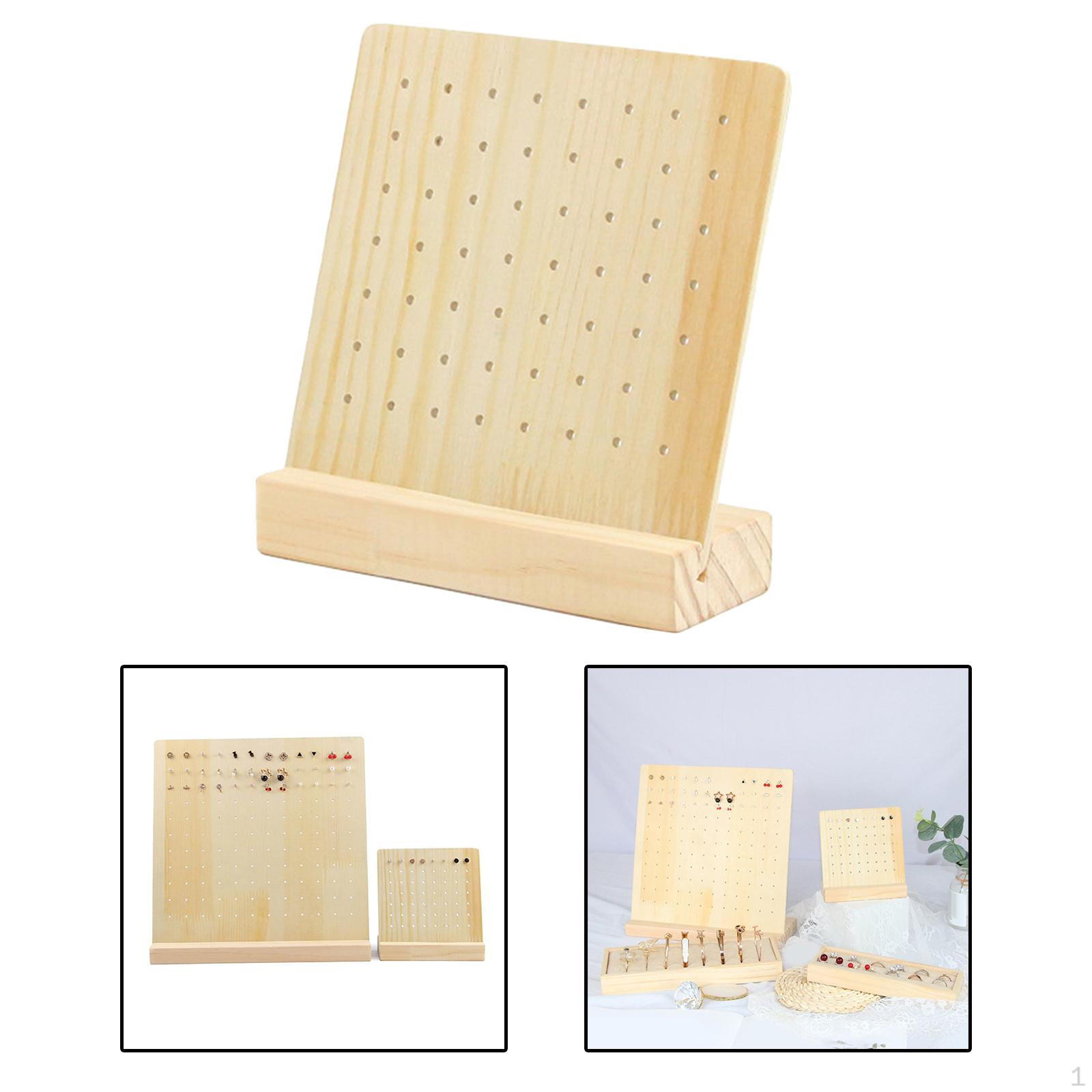 Earring Holder Stand Storage Rack Wooden Ear Studs Display Jewelry for 28 Pair Holes
Earring Holder Stand Storage Rack Wooden Ear Studs Display Jewelry for 28 Pair Holes