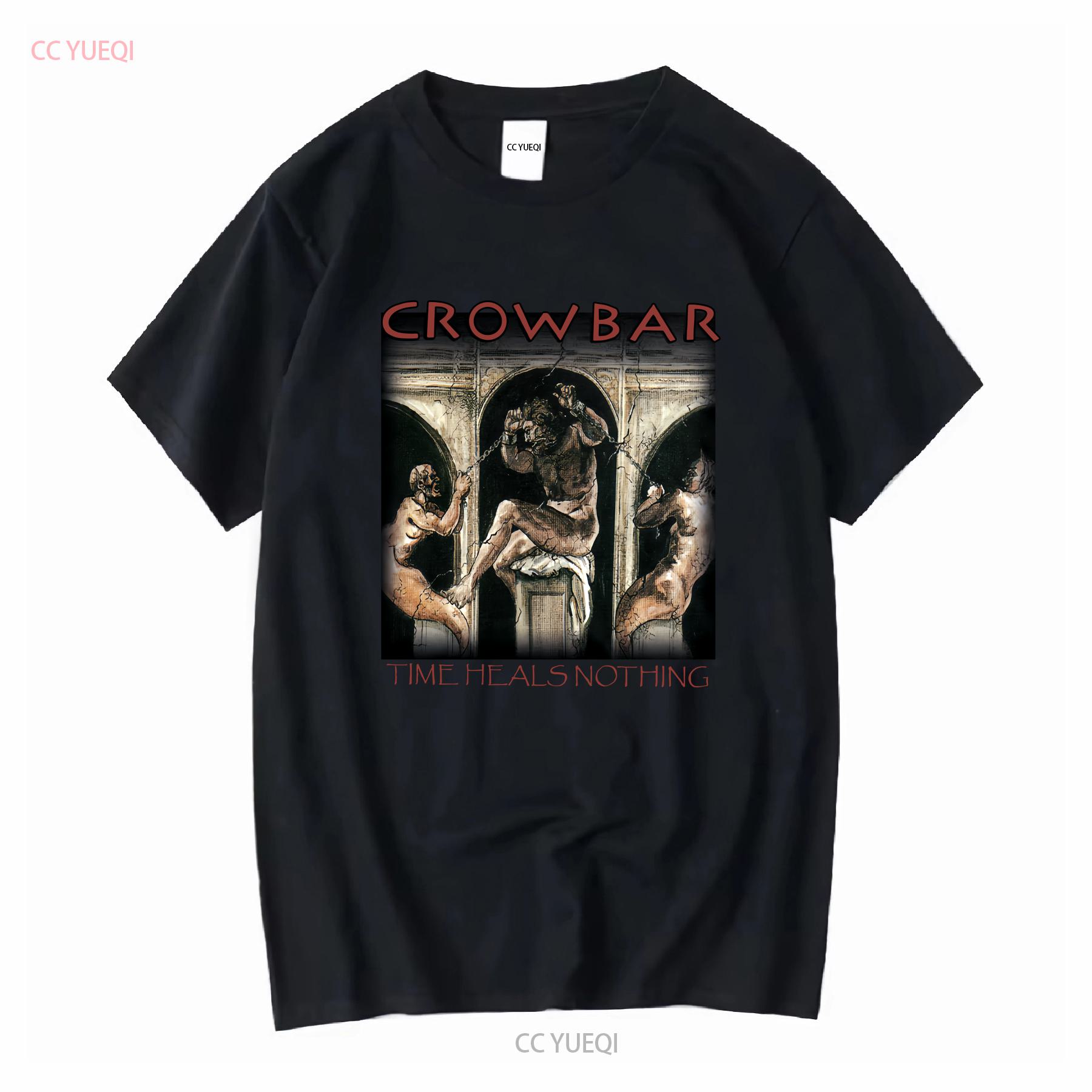 Vtg Crowbar Band Time Heals Nothing tour Cotton Black T Shirt MM725 vintage Washed designer clothes Slightly Stylish streetwear 4XL
Vtg Crowbar Band Time Heals Nothing tour Cotton Black T Shirt MM725 vintage Washed designer clothes Slightly Stylish streetwear 4XL