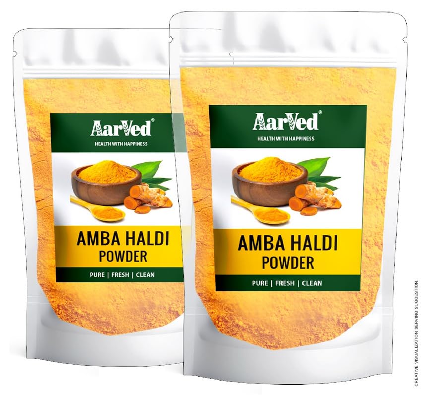 Pure & Natural Edible Amba Haldi Powder (400g x Pack of 2) Mango Ginger (Kasturi Haldi)Wild Turmeric (Curcuma Aromatica) for Herbal Drink | No Ad
Pure & Natural Edible Amba Haldi Powder (400g x Pack of 2) Mango Ginger (Kasturi Haldi)Wild Turmeric (Curcuma Aromatica) for Herbal Drink | No Ad