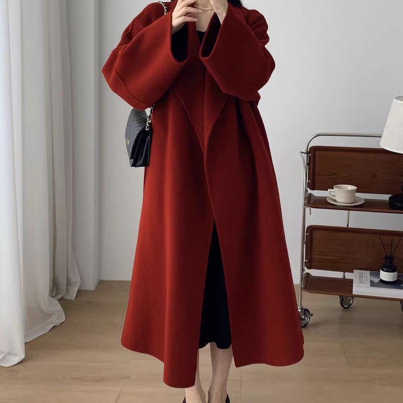 Women s Red Double-Sided Wool Coat - Mid-Length, High-End, Autumn/Winter Wedding & New Year Style S (Thick & Warm) червоний
Women s Red Double-Sided Wool Coat - Mid-Length, High-End, Autumn/Winter Wedding & New Year Style S (Thick & Warm) червоний