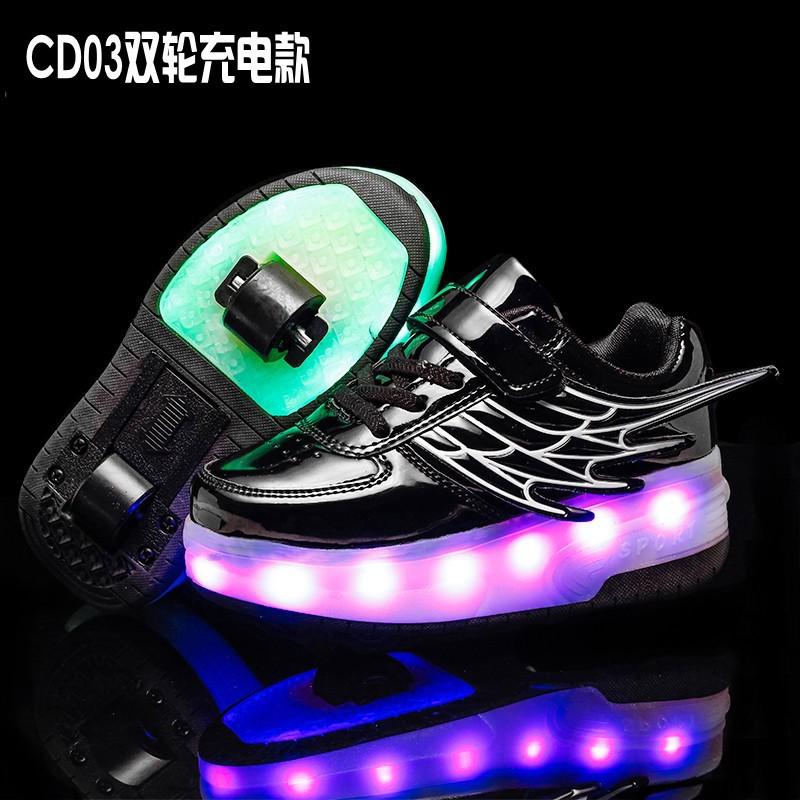 Supply Charging Children s Glowing Wings Runaway Shoes Double Wheel Shoes Men and Women 39
Supply Charging Children s Glowing Wings Runaway Shoes Double Wheel Shoes Men and Women 39