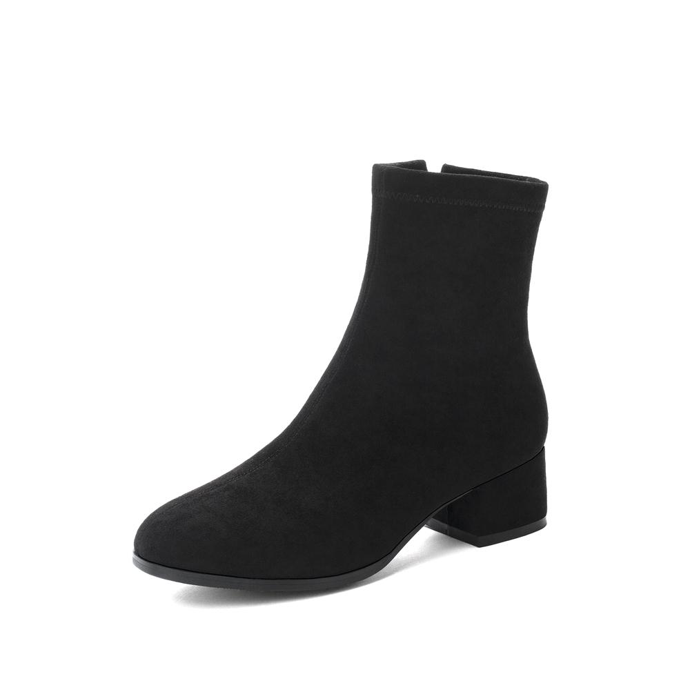 Woman Ankle Boots Autumn Winter Round Toe Low Heel Flock Black Comfortable Booties Lady Shoes Big Size 31 32 33 40 41 42 43 43
Woman Ankle Boots Autumn Winter Round Toe Low Heel Flock Black Comfortable Booties Lady Shoes Big Size 31 32 33 40 41 42 43 43