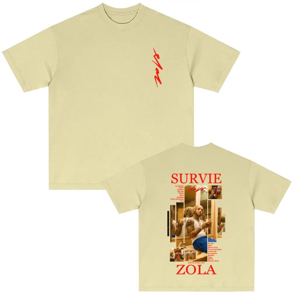 Rapper Zola Survie Graphic T Shirts Summer Male Casual pure Cotton Tshirt Men Women Hip Hop Fashion Pop Music Streetwear M
Rapper Zola Survie Graphic T Shirts Summer Male Casual pure Cotton Tshirt Men Women Hip Hop Fashion Pop Music Streetwear M
