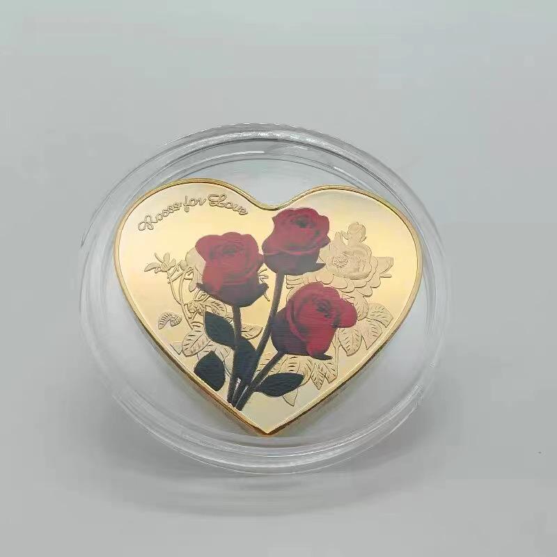 Heart-Shaped Rose Commemorative Coin: I Love You in 52 Languages - 2022 Gift for Birthdays and Confessions Heart Badge 3.8*3.8 золотой
Heart-Shaped Rose Commemorative Coin: I Love You in 52 Languages - 2022 Gift for Birthdays and Confessions Heart Badge 3.8*3.8 золотой