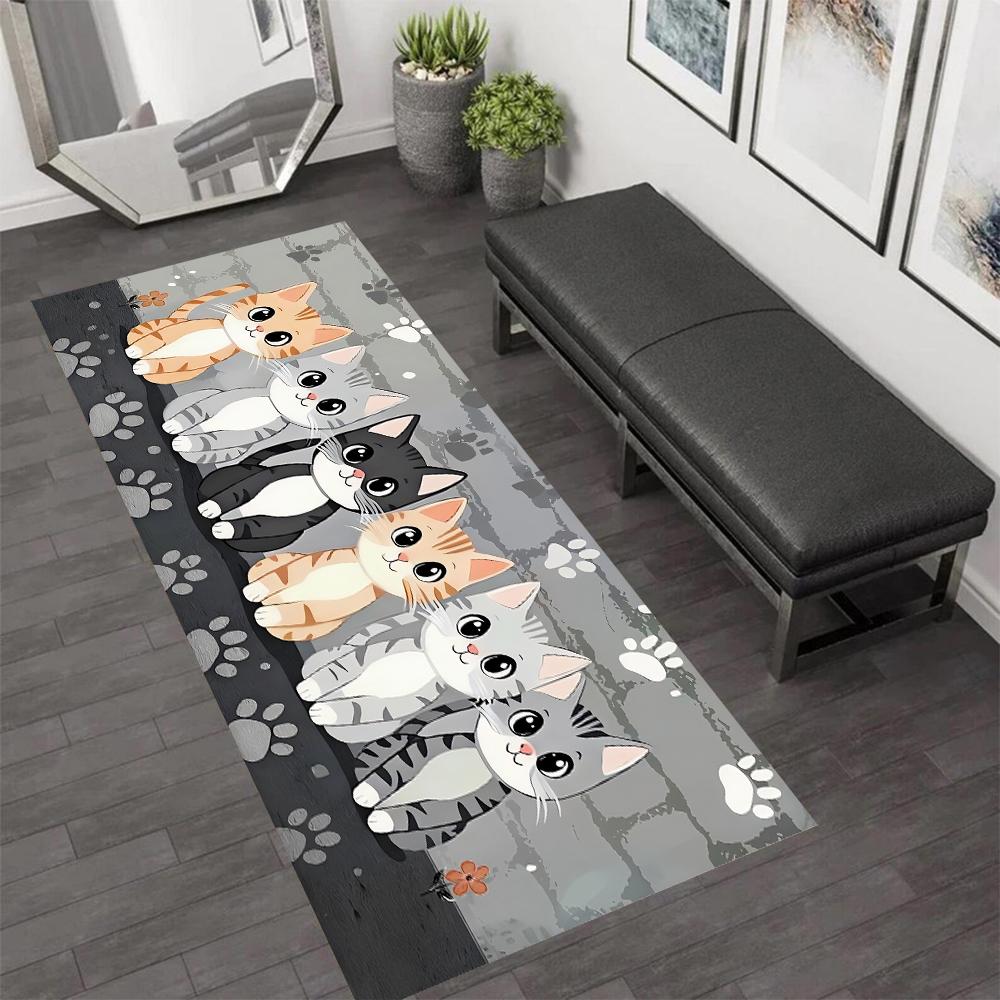 Cute Cat Print Laundry Room Kitchen Mat Machine Washable Rug Non-slip Mat for Kitchen, Laundry,home Decor Entrance Doormat 40x120CM
Cute Cat Print Laundry Room Kitchen Mat Machine Washable Rug Non-slip Mat for Kitchen, Laundry,home Decor Entrance Doormat 40x120CM