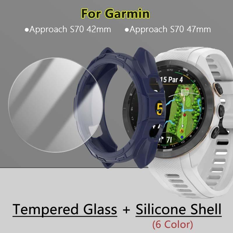 Закаленное стекло + мягкий корпус из ТПУ для Garmin Approach S70 42 мм 47 мм, полное покрытие, защитная пленка для экрана, жидкий силиконовый чехол
Закаленное стекло + мягкий корпус из ТПУ для Garmin Approach S70 42 мм 47 мм, полное покрытие, защитная пленка для экрана, жидкий силиконовый чехол