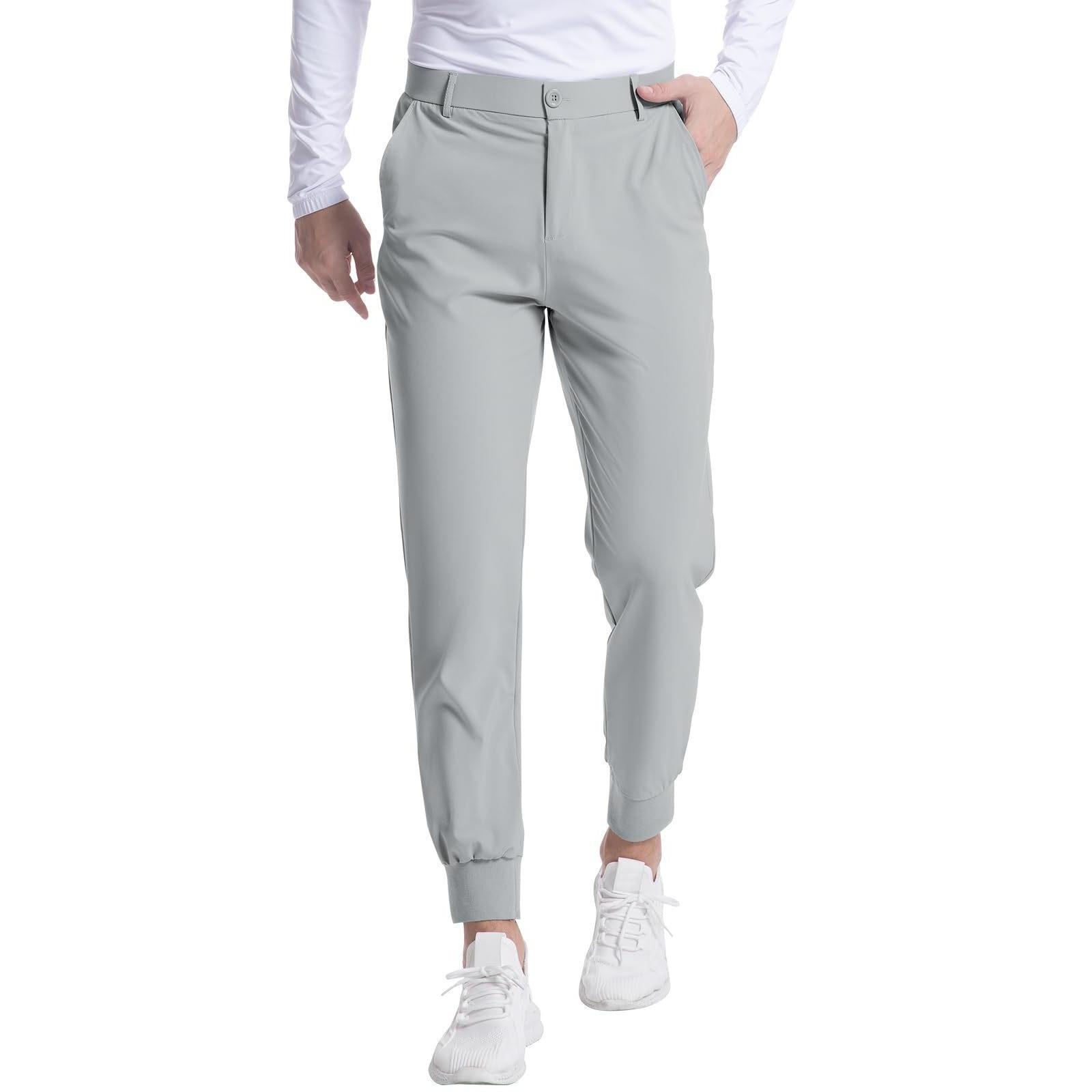 Men Jogger Pants Slim Fit Tapered Ankle Stretch Waistband Casual Trousers with Pockets for Everyday Wear XL світло-сірий колір
Men Jogger Pants Slim Fit Tapered Ankle Stretch Waistband Casual Trousers with Pockets for Everyday Wear XL світло-сірий колір