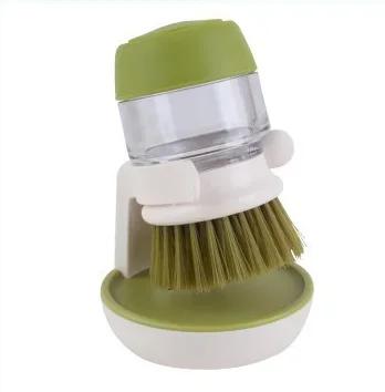 Dish Brush with Soap Dispenser Multi Use Soap Dispensing Scrub Brush for Household Universal Kitchen Dish Palm Brush with Tary about 9.2x12.2cm світло-зелений колір
Dish Brush with Soap Dispenser Multi Use Soap Dispensing Scrub Brush for Household Universal Kitchen Dish Palm Brush with Tary about 9.2x12.2cm світло-зелений колір
