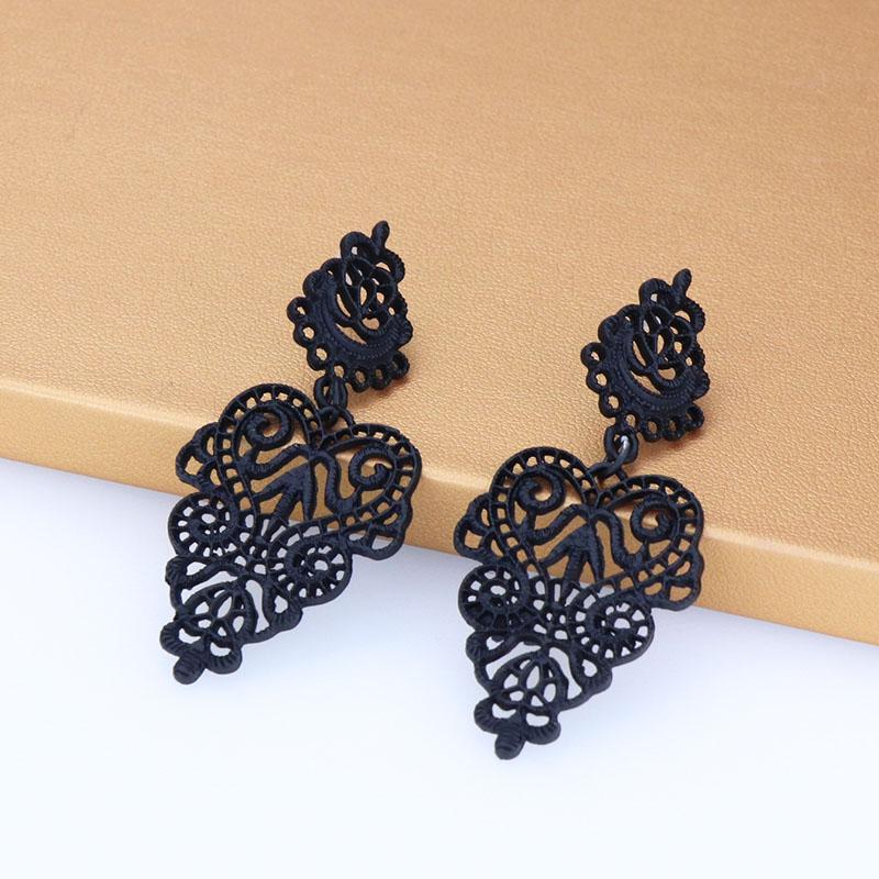 Vintage Bohemian Black Gold Color Hollow Geometric Stud Earrings for Women Ethnic Long Multilayer Earrings Female Party Jewelry
Vintage Bohemian Black Gold Color Hollow Geometric Stud Earrings for Women Ethnic Long Multilayer Earrings Female Party Jewelry