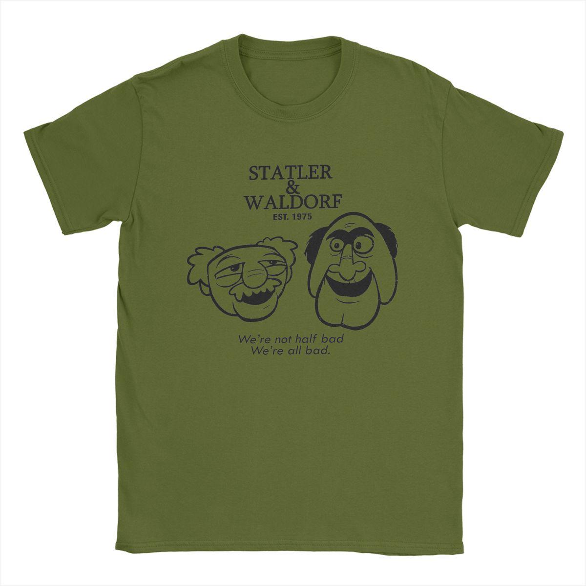 Statler And Waldorf Men T Shirts Humorous Tees Short Sleeve Round Neck T-Shirt Cotton Gift Idea Clothing XXXL армія зелений колір
Statler And Waldorf Men T Shirts Humorous Tees Short Sleeve Round Neck T-Shirt Cotton Gift Idea Clothing XXXL армія зелений колір