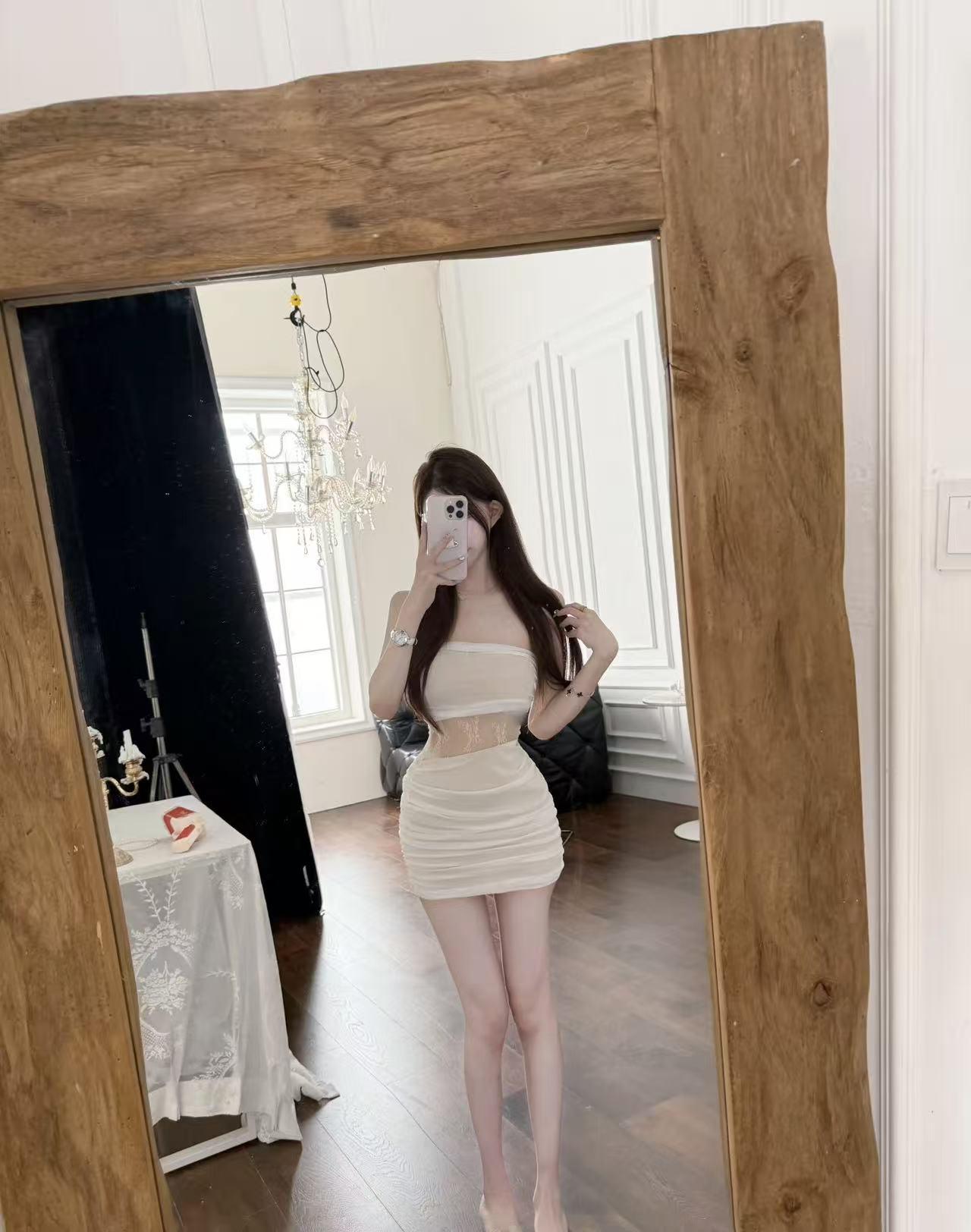 Women s Summer Sexy Lace Patchwork Camisole Dress with Sleeves: Slimming Bodycon Skirt - Japanese Korean Casual Style Small
Women s Summer Sexy Lace Patchwork Camisole Dress with Sleeves: Slimming Bodycon Skirt - Japanese Korean Casual Style Small