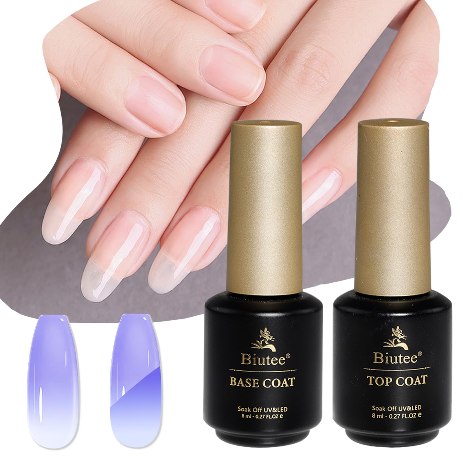 Biutee Top Coat Base Coat Set Pieces Gel Nail Set Base Coat Gel Top Coat Гелевое верхнее покрытие Совместимое с гелем верхнее покрытие Не требует протирания Длительный блеск Не требует протирания и 8 мл2 чистый
Biutee Top Coat Base Coat Set Pieces Gel Nail Set Base Coat Gel Top Coat Гелевое верхнее покрытие Совместимое с гелем верхнее покрытие Не требует протирания Длительный блеск Не требует протирания и 8 мл2 чистый