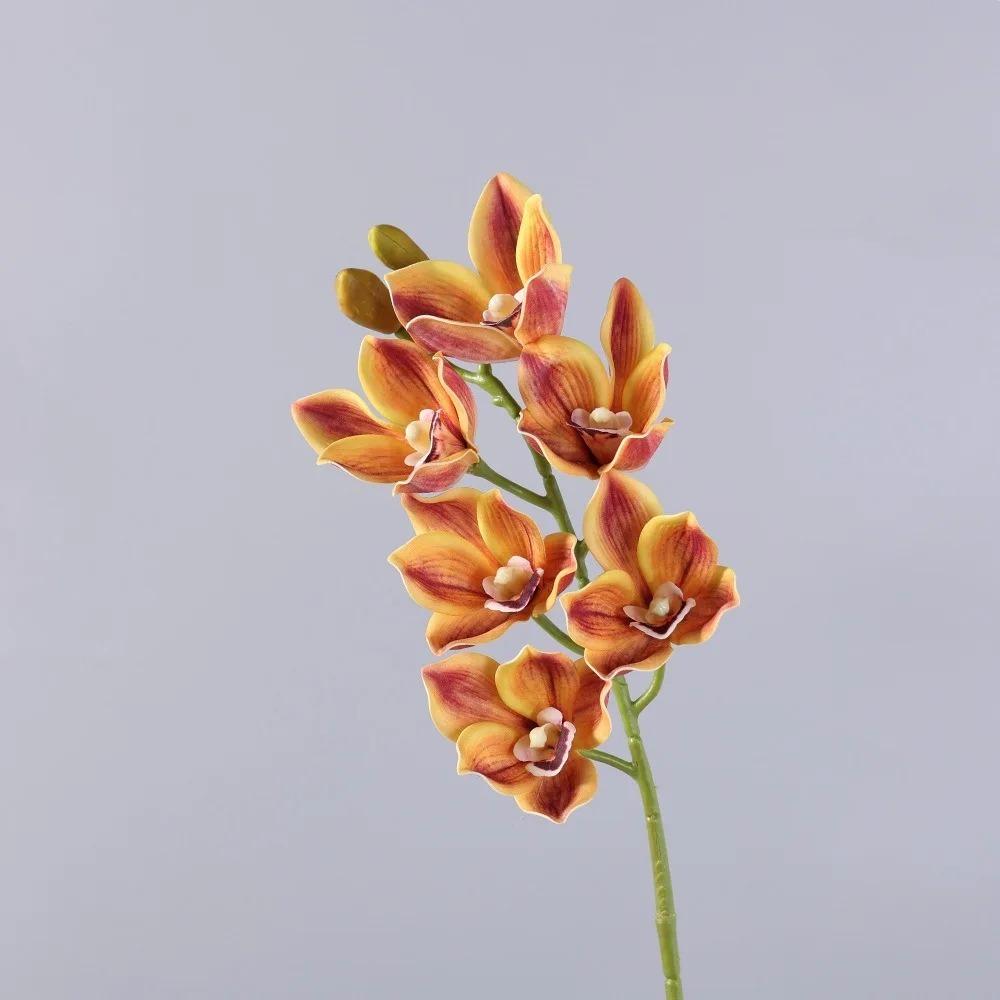 Real Touch Silicone Cotton Orchid 6 Heads Fake Flowers Realistic Artificial Flowers Wedding помаранчевий
Real Touch Silicone Cotton Orchid 6 Heads Fake Flowers Realistic Artificial Flowers Wedding помаранчевий