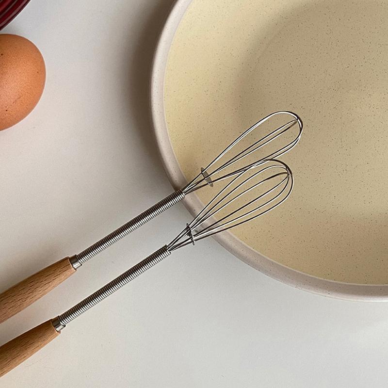 Stainless Steel Egg Beater Whisk Wooden Handle Kitchen Hand Egg Beater Gadgets Kitchen Tools Baking Accessories
Stainless Steel Egg Beater Whisk Wooden Handle Kitchen Hand Egg Beater Gadgets Kitchen Tools Baking Accessories