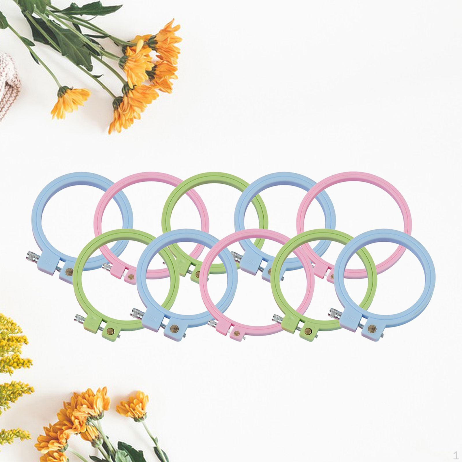 10x Embroidery Hoops, Cross Stitch Premium, Sewing Tool Reusable, Round for Stitch, DIY
10x Embroidery Hoops, Cross Stitch Premium, Sewing Tool Reusable, Round for Stitch, DIY