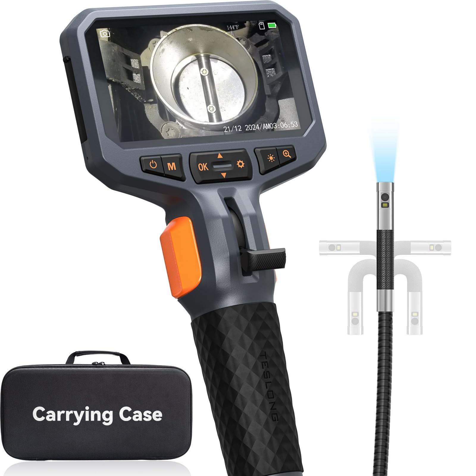 Teslong Movable Tip Fiberscope Inch IPS LCD Monitor Endoscope Camera 1080P Million Pixels Industrial Endoscope 32G SD Card Digital Endoscope High
Teslong Movable Tip Fiberscope Inch IPS LCD Monitor Endoscope Camera 1080P Million Pixels Industrial Endoscope 32G SD Card Digital Endoscope High