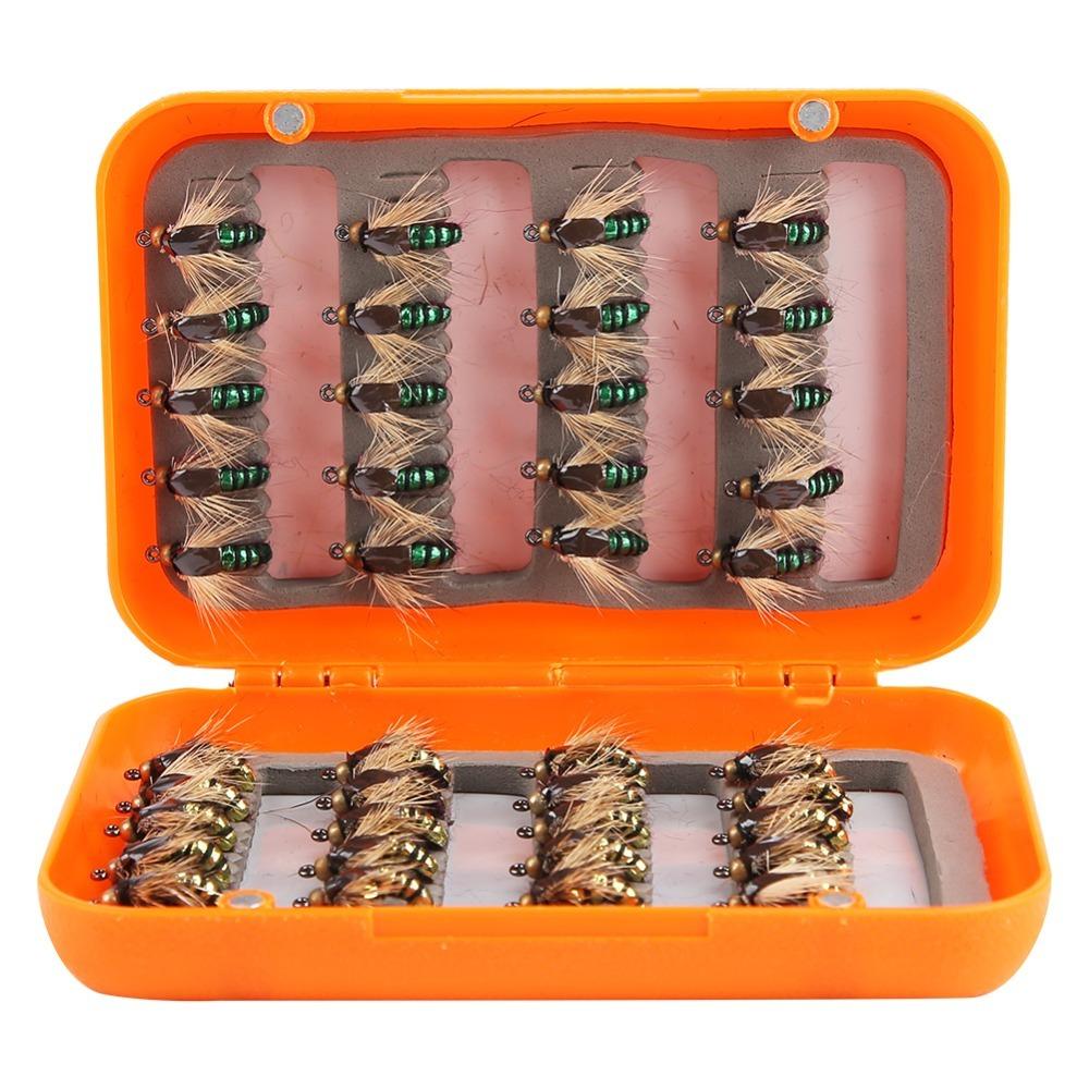 40PCS High Carbon Steel Fly Fishing Flies Lifelike Fishing Bait Freshwater Fishing зелений/червоний
40PCS High Carbon Steel Fly Fishing Flies Lifelike Fishing Bait Freshwater Fishing зелений/червоний