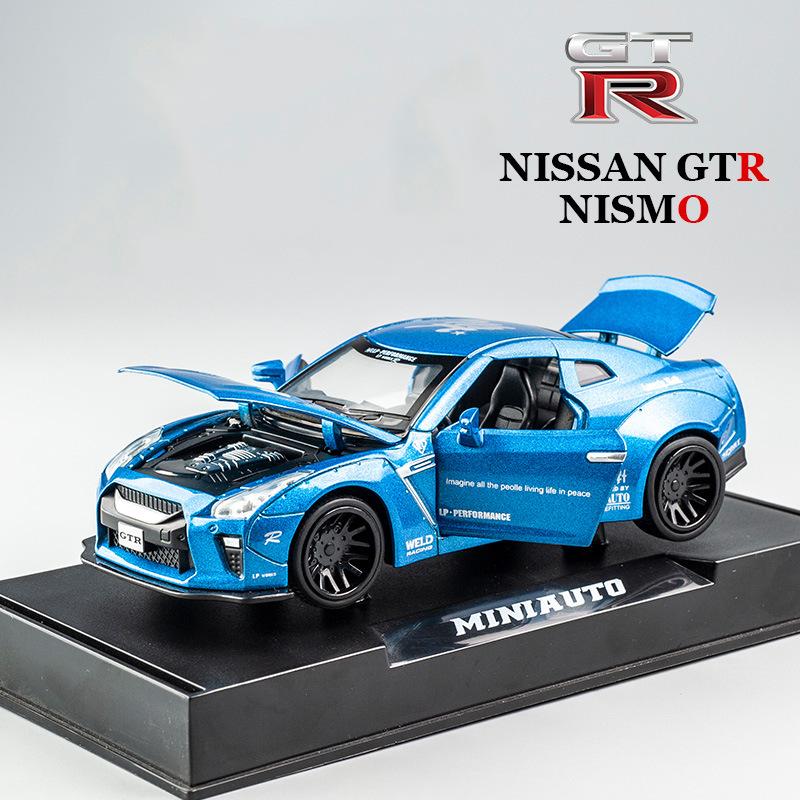 1/32 масштаб GTR Nismo, литая под давлением модель автомобиля, игрушечный автомобиль с откатным механизмом, звуком и светом для детей, коллекция подарков для мальчиков и девочек 1/32-14.7x6.7x4.3cm синий
1/32 масштаб GTR Nismo, литая под давлением модель автомобиля, игрушечный автомобиль с откатным механизмом, звуком и светом для детей, коллекция подарков для мальчиков и девочек 1/32-14.7x6.7x4.3cm синий