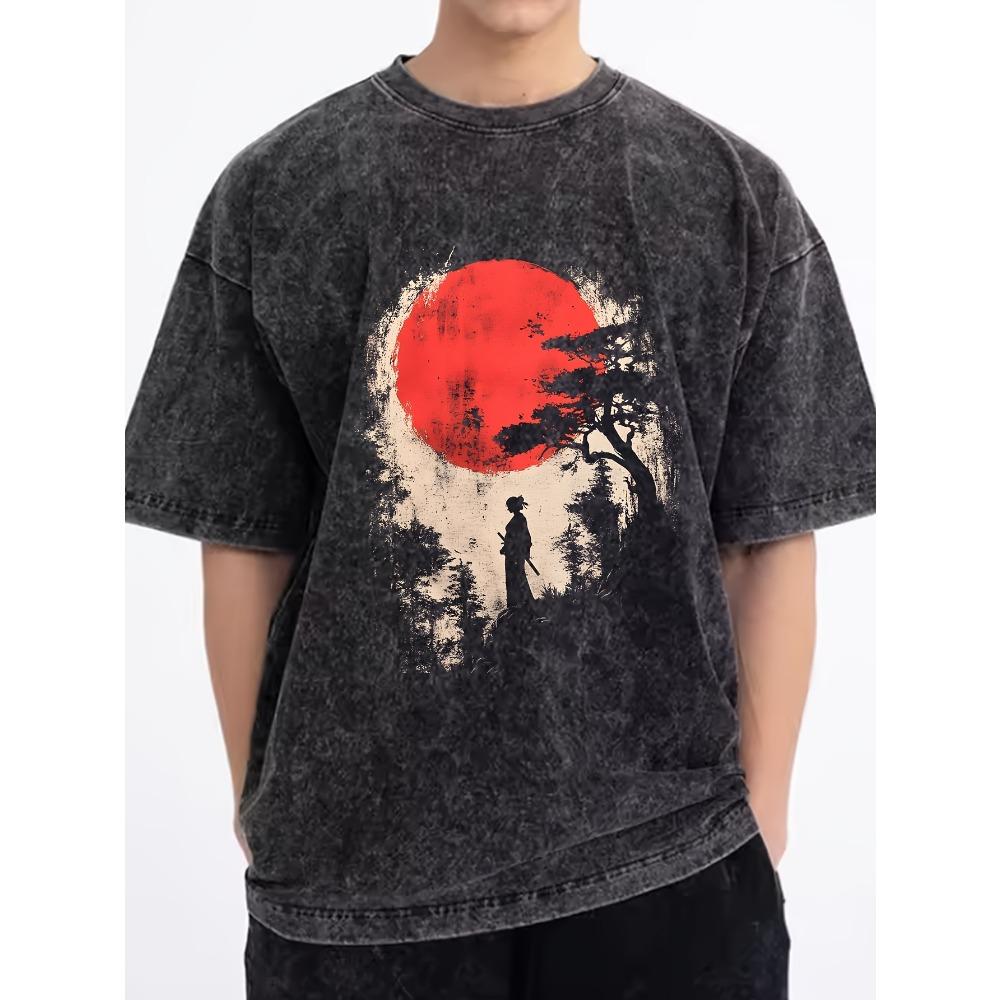 Men Casual Round-Neck T-Shirt Made of Cotton Short Sleeves Featuring Creative Graphic Prints Loose Knit Fabric S
Men Casual Round-Neck T-Shirt Made of Cotton Short Sleeves Featuring Creative Graphic Prints Loose Knit Fabric S