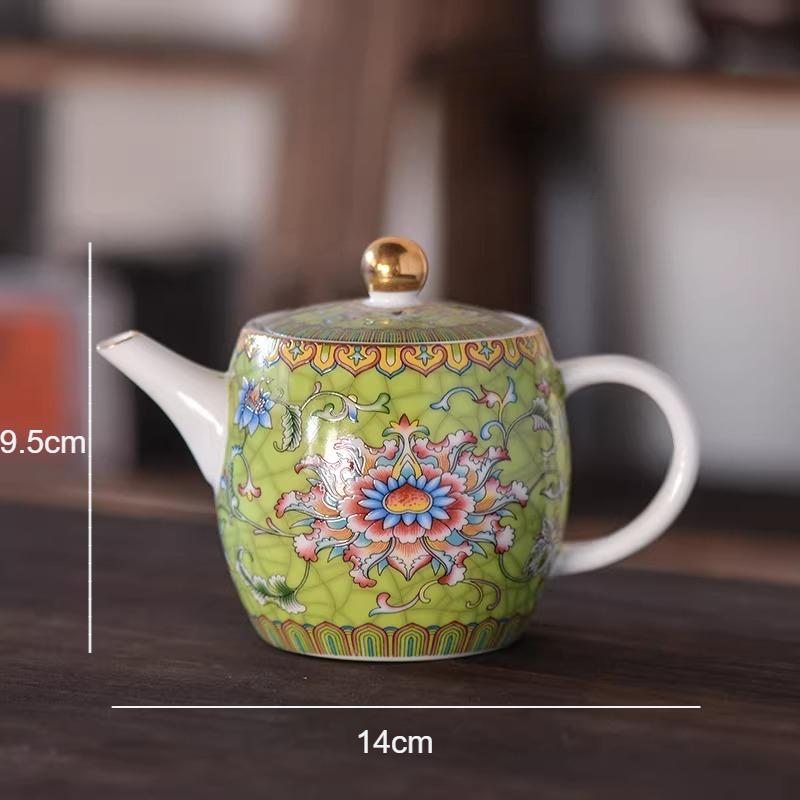 Керамический чайник Jingdezhen 260 мл, эмалированный, для чайной церемонии Кунг-фу, китайский, малый объем, аксессуары для домашнего чайного набора
Керамический чайник Jingdezhen 260 мл, эмалированный, для чайной церемонии Кунг-фу, китайский, малый объем, аксессуары для домашнего чайного набора