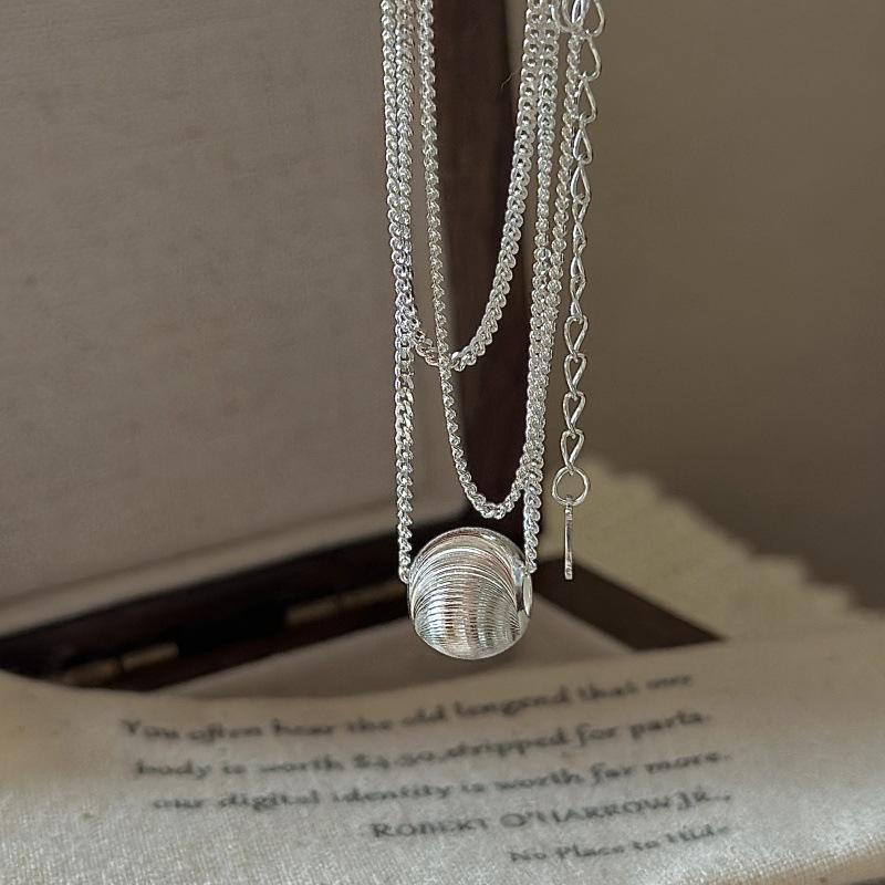 S925 Sterling Silver Niche Design Sense Retro Cat Eye Bead Necklace Korean Style Basic Collarbone Chain 925 silver
S925 Sterling Silver Niche Design Sense Retro Cat Eye Bead Necklace Korean Style Basic Collarbone Chain 925 silver