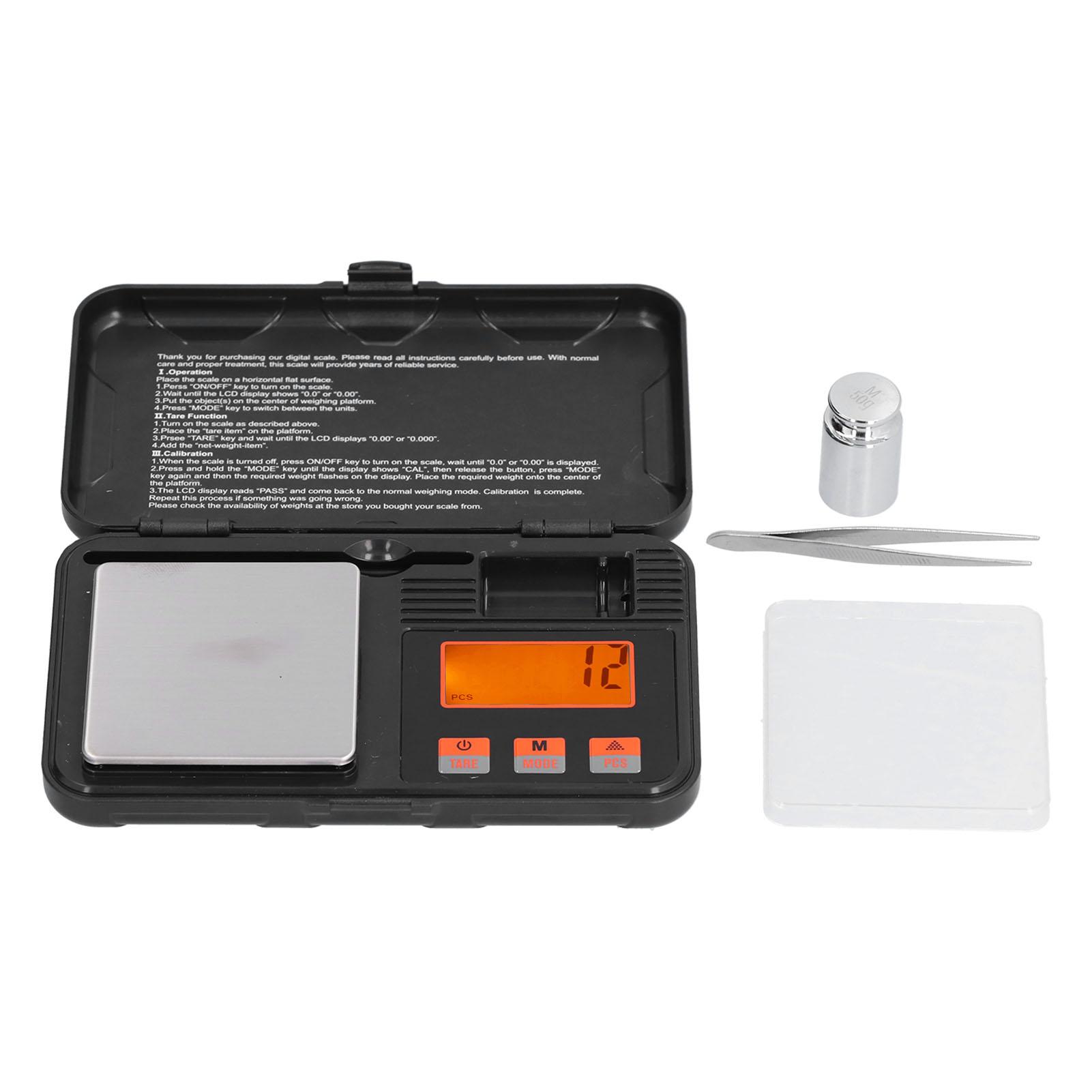 200g0.01g Jewelry Scale Accurate and Portable 6 Units Modes Mini Scale with LCD Display
200g0.01g Jewelry Scale Accurate and Portable 6 Units Modes Mini Scale with LCD Display