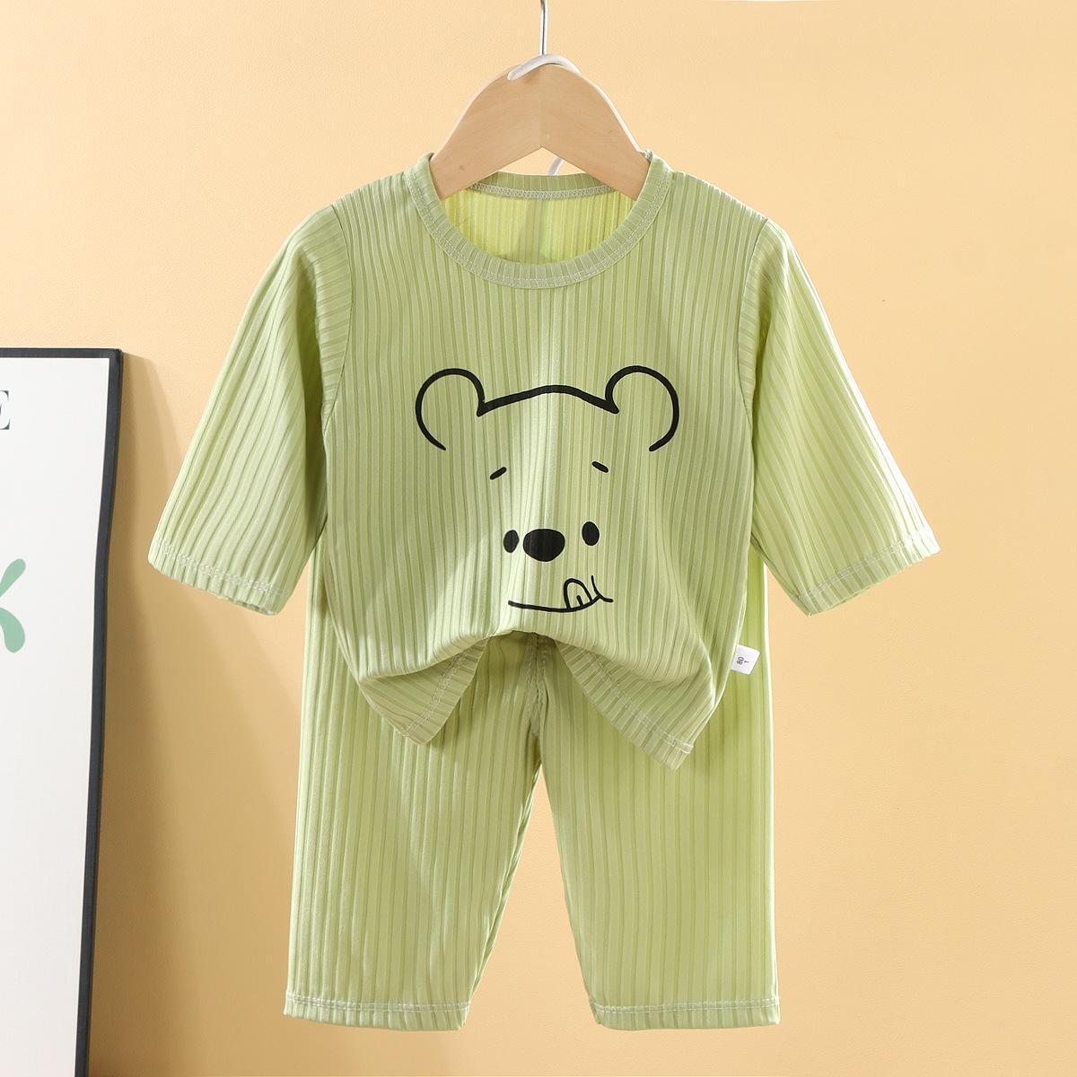 Летняя детская пижама с рисунком 2024 года — с коротким рукавом, дышащая, для мальчиков и девочек 80cm
Летняя детская пижама с рисунком 2024 года — с коротким рукавом, дышащая, для мальчиков и девочек 80cm