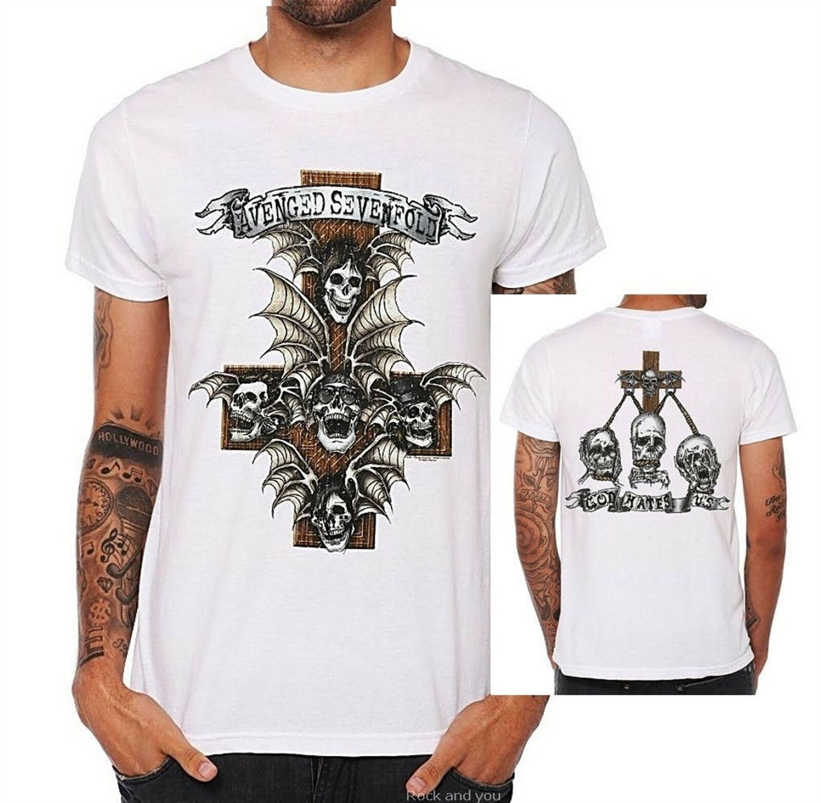Футболка унисекс Avenged Sevenfold A7X с логотипом God Hates Us в стиле метал-рок