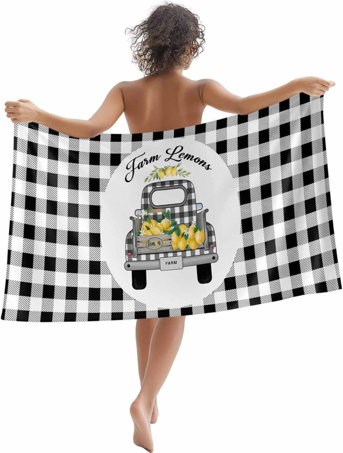 Farm Truck Lemon Fruit Beach Towels Microfiber Sand Free Quick Dry Travel Towels Soft Absorbent Lightweight Country Black W40*H60(CM)
Farm Truck Lemon Fruit Beach Towels Microfiber Sand Free Quick Dry Travel Towels Soft Absorbent Lightweight Country Black W40*H60(CM)