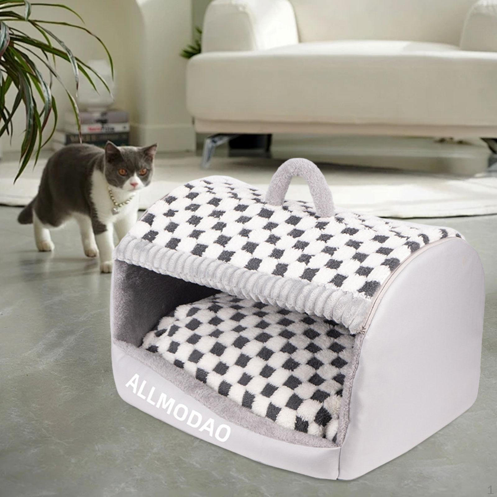 Cat Basket, House, Soft And Comfortable Padded Structure with Removable Cushion, Suitable for Gray L
Cat Basket, House, Soft And Comfortable Padded Structure with Removable Cushion, Suitable for Gray L