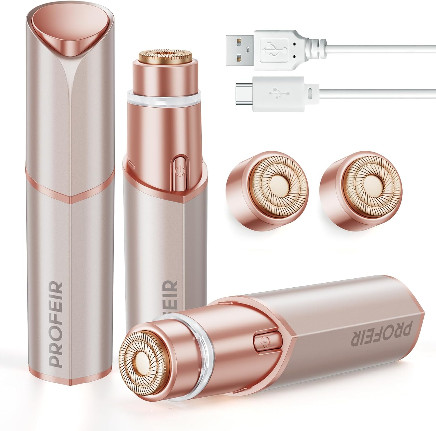 Hair Removal for Women: Electric Hair Removal Device - Rechargeable Painless Face Razor for Chin Upper Lip Peach Fuzz with Light United States
Hair Removal for Women: Electric Hair Removal Device - Rechargeable Painless Face Razor for Chin Upper Lip Peach Fuzz with Light United States
