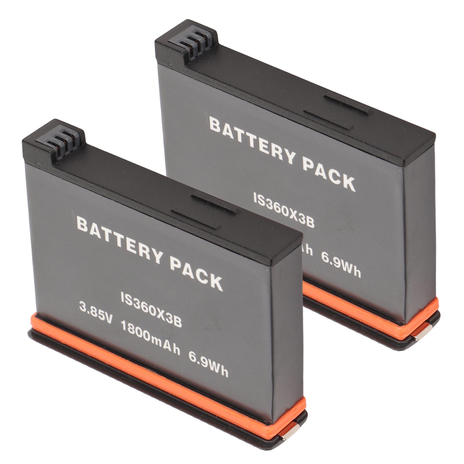 2 шт. сменный аккумулятор для камеры 1800 мАч 3,85 В 6,9 Втч литий-ионный аккумулятор для камеры Insta 360 X3
2 шт. сменный аккумулятор для камеры 1800 мАч 3,85 В 6,9 Втч литий-ионный аккумулятор для камеры Insta 360 X3
