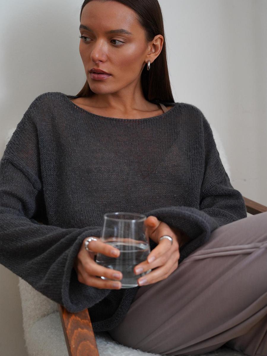 Hirsionsan Элегантный свитер для женщин 2025 Лето Осень Повседневная мода Свободные женские пуловеры Шикарный розовый белый джемпер Sueter Mujer L темно-серого
Hirsionsan Элегантный свитер для женщин 2025 Лето Осень Повседневная мода Свободные женские пуловеры Шикарный розовый белый джемпер Sueter Mujer L темно-серого