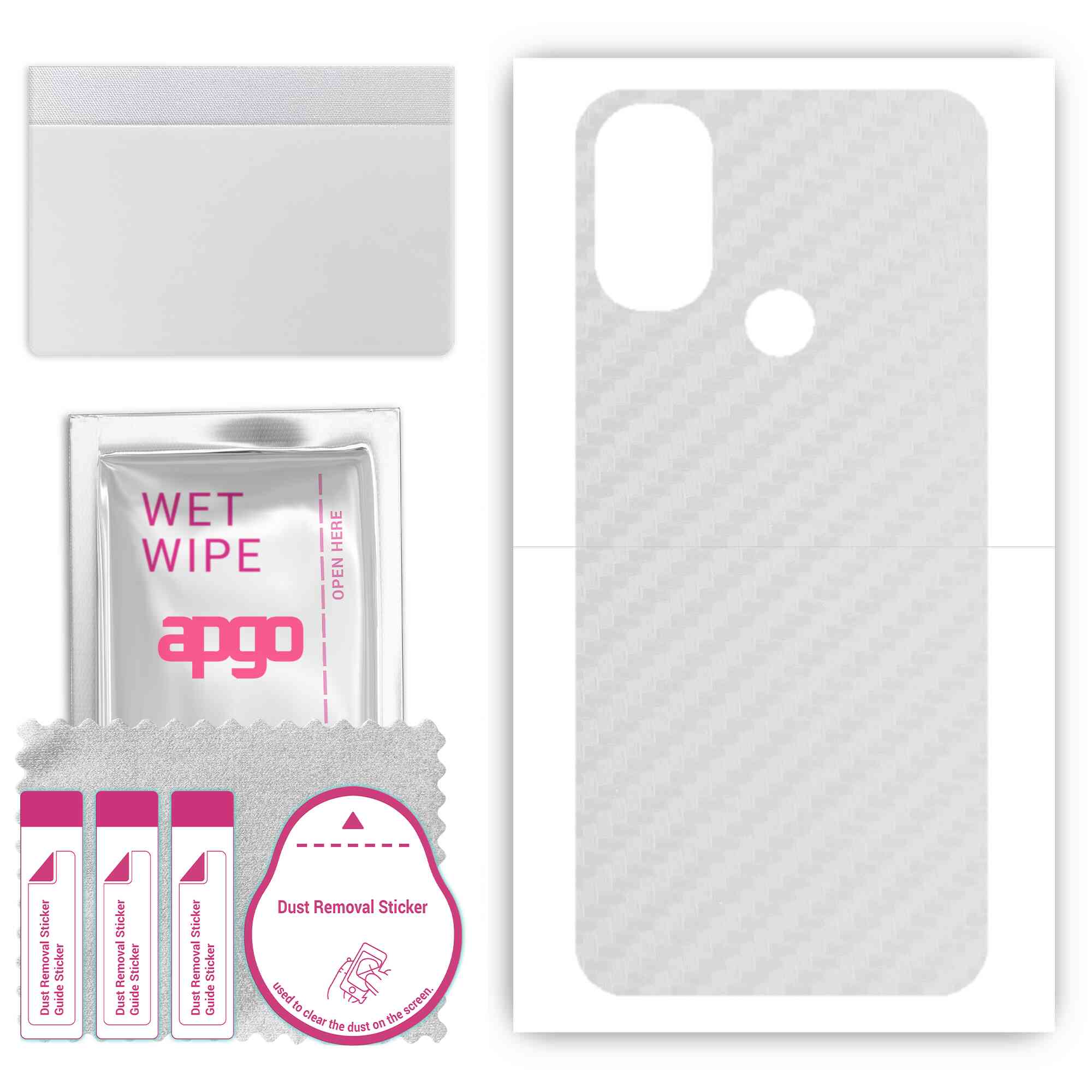 apgo Protective Skin Sticker for the back compatible with Motorola Moto E40, Wrap Film, Foil, Vinyl - Pattern Transparent Carbon
apgo Protective Skin Sticker for the back compatible with Motorola Moto E40, Wrap Film, Foil, Vinyl - Pattern Transparent Carbon