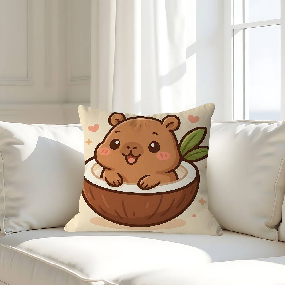Cute Cartoon Capybara Pillow Case Removable Washable Cushion Cover – All-Season Soft Linen 24x24Inch
Cute Cartoon Capybara Pillow Case Removable Washable Cushion Cover – All-Season Soft Linen 24x24Inch