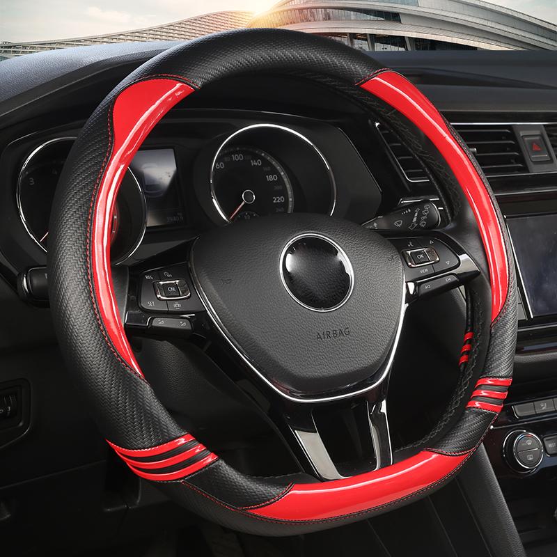 D Shape Carbon Fibre Leather Car Steering Wheel Cover For VW Jetta / Tiguan / Caddy IV Polo 2015- Arteon Crafter 2017
D Shape Carbon Fibre Leather Car Steering Wheel Cover For VW Jetta / Tiguan / Caddy IV Polo 2015- Arteon Crafter 2017
