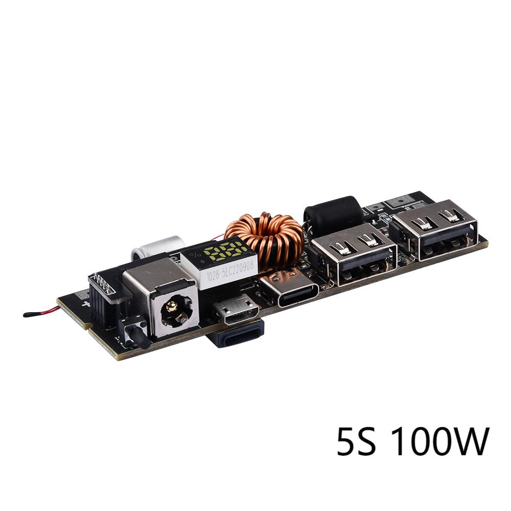 QC3.0 3S 4S 5S PD 65W100W Павербанк 6 портів 21700 Двостороння швидка зарядка Мобільний модуль живлення Модуль зарядки 18650
QC3.0 3S 4S 5S PD 65W100W Павербанк 6 портів 21700 Двостороння швидка зарядка Мобільний модуль живлення Модуль зарядки 18650
