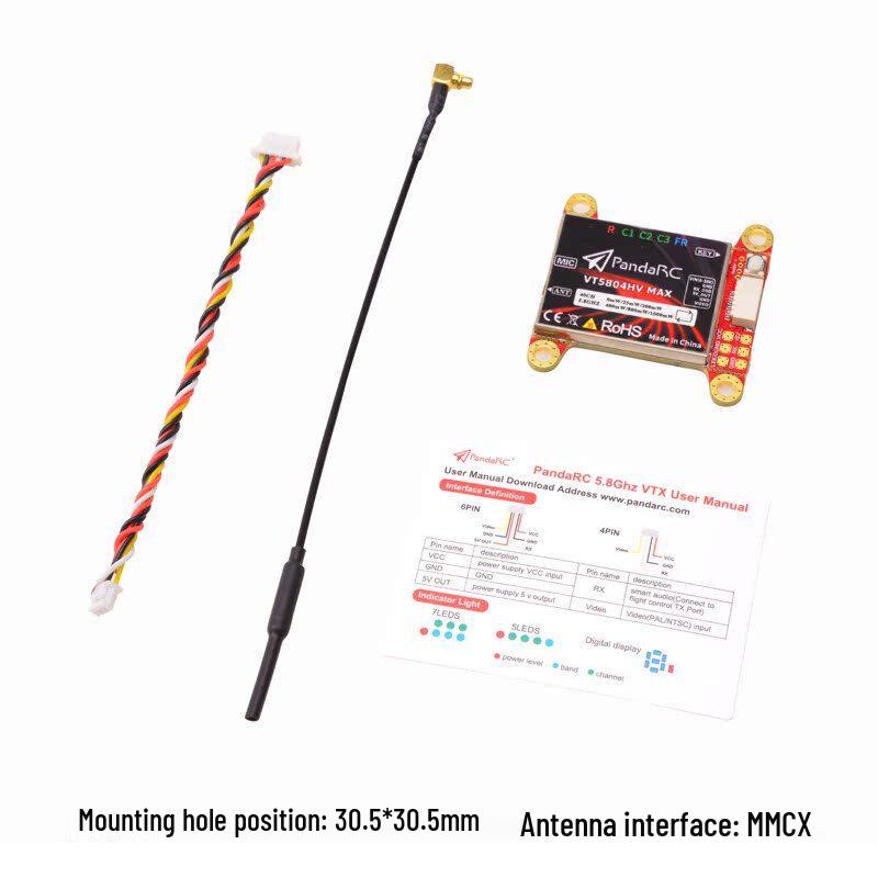 HSKRC PandaRC 5804HV MAX 5.8G 1W FPV Video Transmitter
HSKRC PandaRC 5804HV MAX 5.8G 1W FPV Video Transmitter