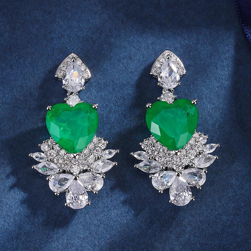 Jewelry Copper Bottom Gold-Plated Simulation Color Treasure Heart-Shaped Stud Earrings Light Luxury Temperament Earrings Women 12 * 12
Jewelry Copper Bottom Gold-Plated Simulation Color Treasure Heart-Shaped Stud Earrings Light Luxury Temperament Earrings Women 12 * 12