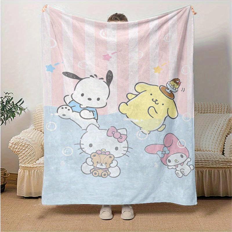 1pc, Sanrio Adorable Characters Home Decor Flannel Blanket, Perfect Gift for Bedroom, Living Room, Travel, Camping, Car, Beach, Office Nap. Ideal Sofa 130x150cm
1pc, Sanrio Adorable Characters Home Decor Flannel Blanket, Perfect Gift for Bedroom, Living Room, Travel, Camping, Car, Beach, Office Nap. Ideal Sofa 130x150cm