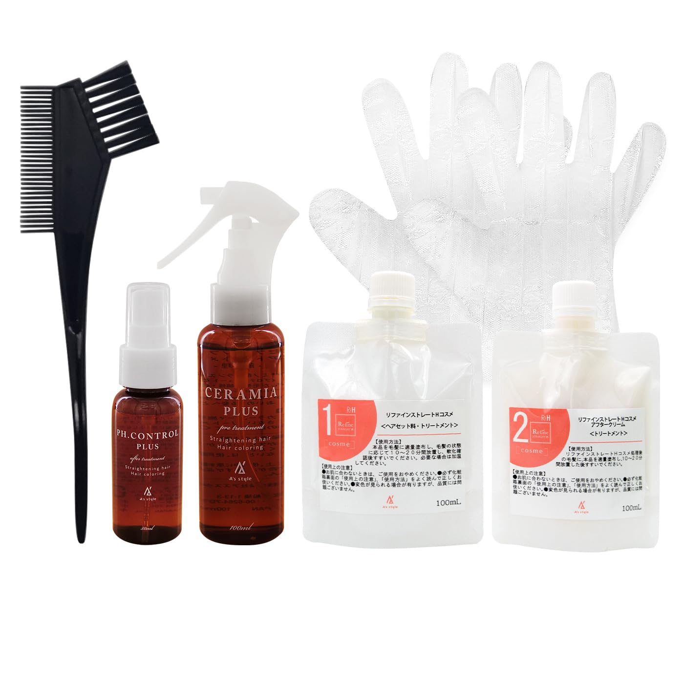 Az Style Refine Straight H Cosmetic Treatment начальный набор для химической завивки и специальное средство ((косметический (предварительный и послелечебный рецепт))
Az Style Refine Straight H Cosmetic Treatment начальный набор для химической завивки и специальное средство ((косметический (предварительный и послелечебный рецепт))