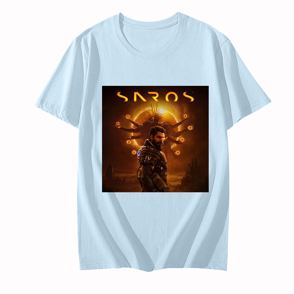 Saros Game T-Shirt Short Sleeve for Summer Round Neck Tshirts Women/men Casual Cotton Camisetas Fashion Graphic Printing Tops XXL світло-синій колір
Saros Game T-Shirt Short Sleeve for Summer Round Neck Tshirts Women/men Casual Cotton Camisetas Fashion Graphic Printing Tops XXL світло-синій колір