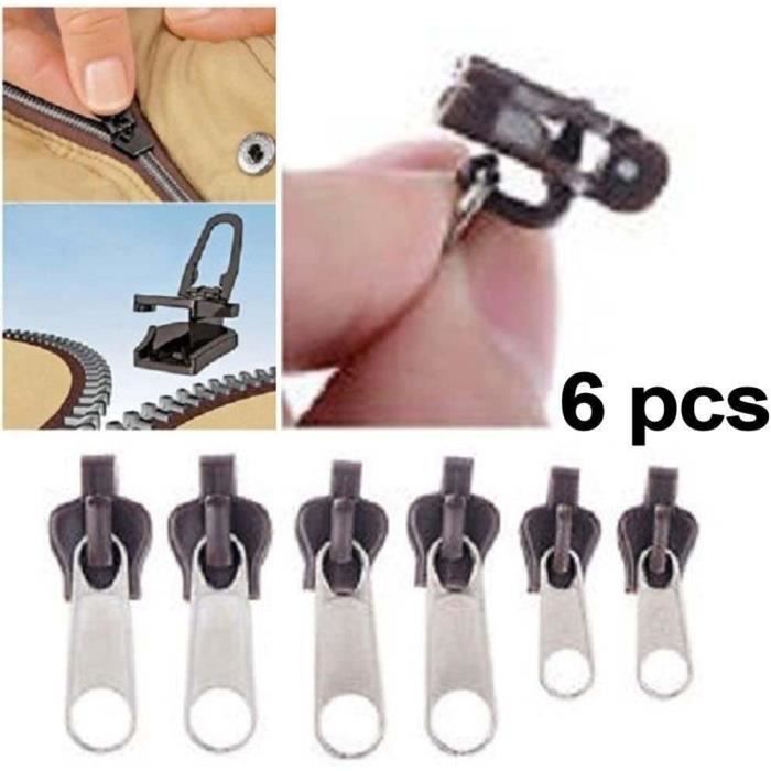 Kit de réparation de fermeture éclair - MOTHINESSTO - 6 pièces - Durable - Léger - 3 tailles
Kit de réparation de fermeture éclair - MOTHINESSTO - 6 pièces - Durable - Léger - 3 tailles