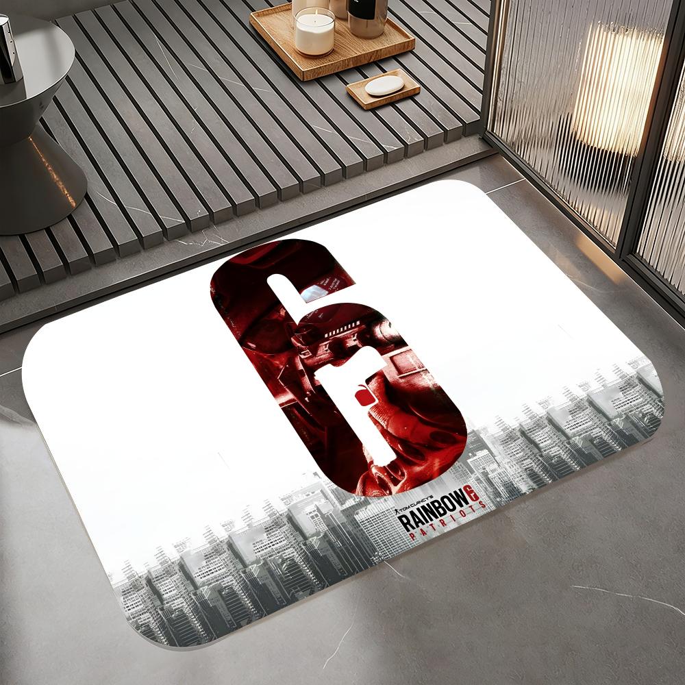 Fashion R-Rainbow Six Floor Mat Diatomite Bath Mat, Quick Dry Absorbent Non-Slip Door Mat 50cm x 80cm
Fashion R-Rainbow Six Floor Mat Diatomite Bath Mat, Quick Dry Absorbent Non-Slip Door Mat 50cm x 80cm