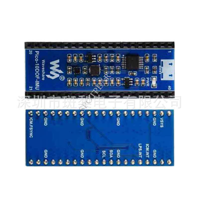 Raspberry Pi Pico Board with ICM20948 10-Axis Sensor: 3-Axis Accelerometer, Gyroscope, Magnetometer Waveshare
Raspberry Pi Pico Board with ICM20948 10-Axis Sensor: 3-Axis Accelerometer, Gyroscope, Magnetometer Waveshare