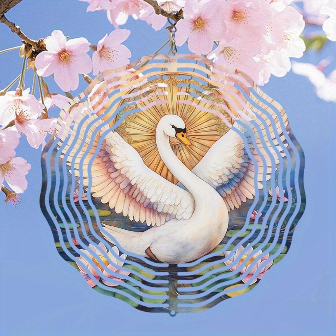 Metal Rotating Wind Chime Swan Lake Morning Flight Pattern Spiral Hanging Garden Decor Kinetic Art Windmill Dual Rotating
Metal Rotating Wind Chime Swan Lake Morning Flight Pattern Spiral Hanging Garden Decor Kinetic Art Windmill Dual Rotating